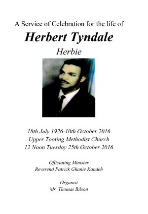 HERBERT "HERBIE" TYNDALE