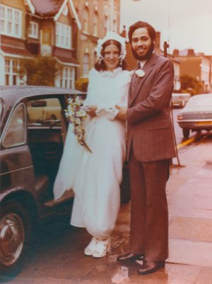 ADRIAN & JILL WEDDING - 1974