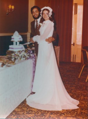 ADRIAN & JILL WEDDING - 1974