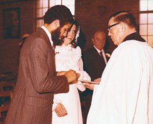 ADRIAN & JILL WEDDING - 1974