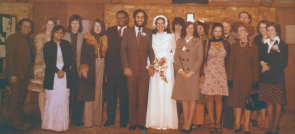 ADRIAN & JILL WEDDING - 1974