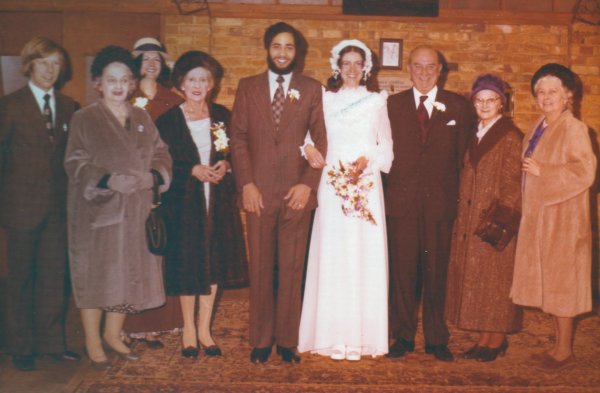 ADRIAN & JILL WEDDING - 1974