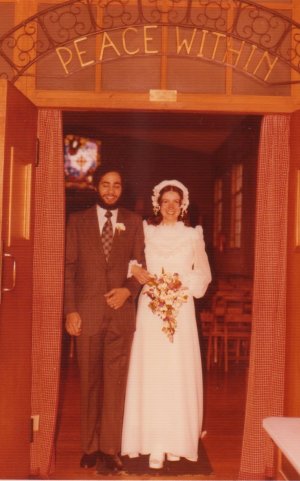 ADRIAN & JILL WEDDING - 1974