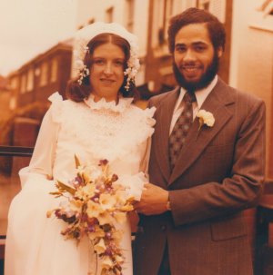 ADRIAN & JILL WEDDING - 1974